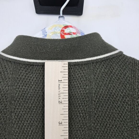AOR Art of Rhetoric Shirt Mens Small Short Sleeve Polo Sweater Retro Green - Picture 5 of 10